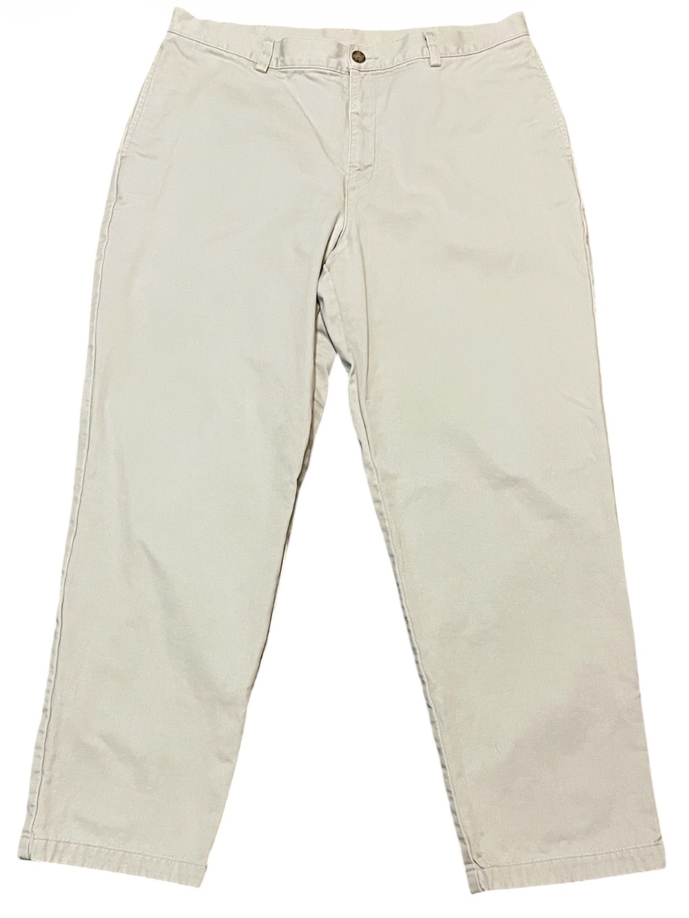 L.L. Bean Flannel Lined Double L Chino Pants Khaki Beige Men’s 36 x 30.5